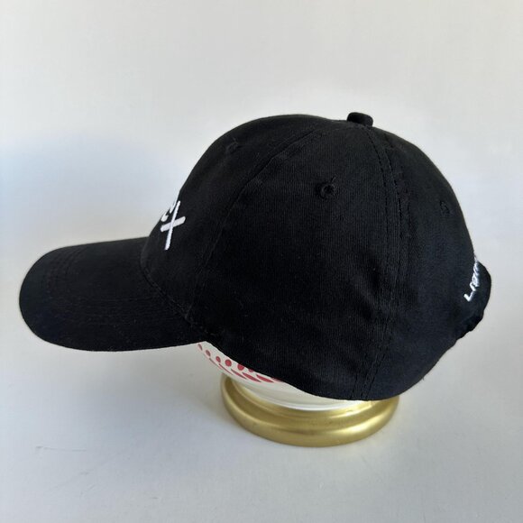 Fiilex Embroidered Dad Cap Apollo USA Adjustable Strap Hat Black One Size - Picture 4 of 10
